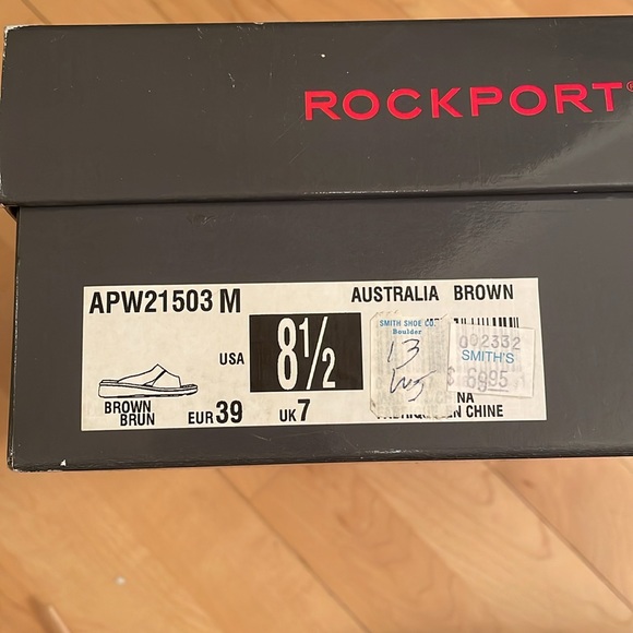 Rockport Brown Slip On Sandal - Picture 4 of 4